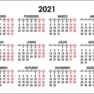 Calendário 2021 A3