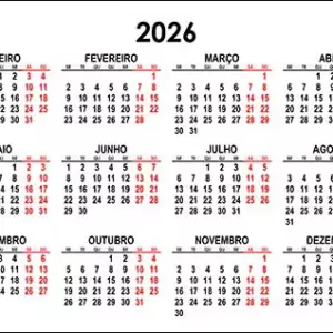 Calendário 2026 A3