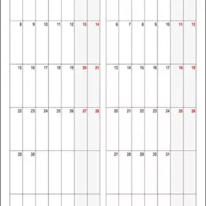 Calendário Abril, Maio 2030