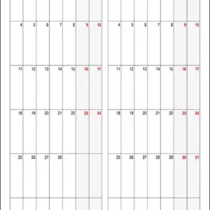 Calendário Fevereiro Marco 2030