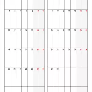 Calendário Marco, Abril 2024