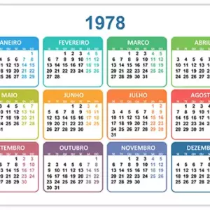 Calendário 1978