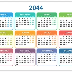 Calendário 2044